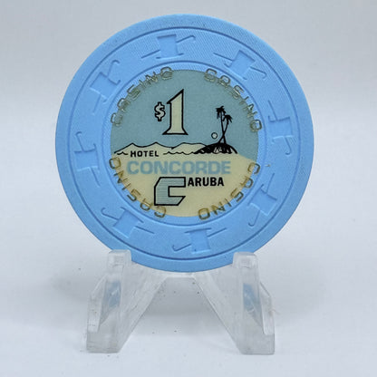 Concorde Casino Palm Beach Aruba Series 2 $1 Casino Chip