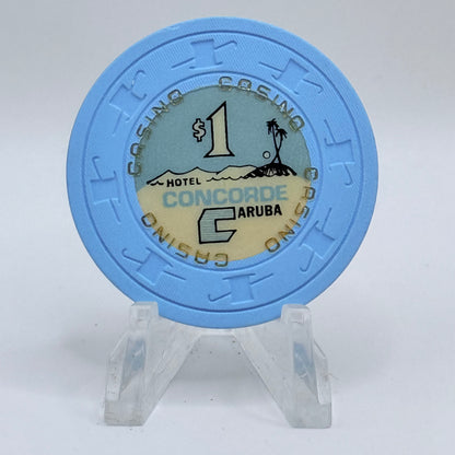 Concorde Casino Palm Beach Aruba Series 2 $1 Casino Chip
