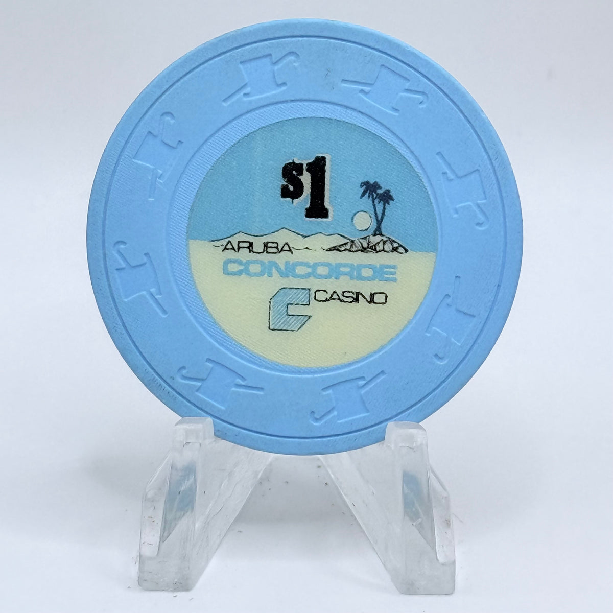 Concorde Casino Palm Beach Aruba Series 4 $1 Casino Chip