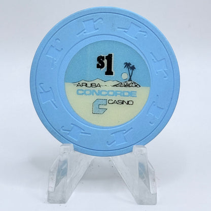 Concorde Casino Palm Beach Aruba Series 4 $1 Casino Chip