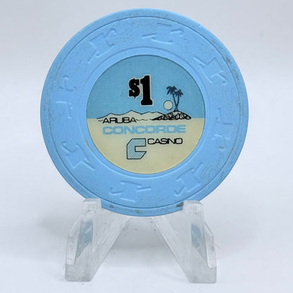 Concorde Casino Palm Beach Aruba Series 4 $1 Casino Chip
