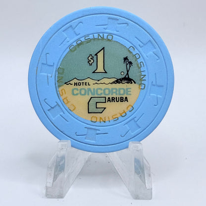 Concorde Casino Palm Beach Aruba Series 2 $1 Casino Chip