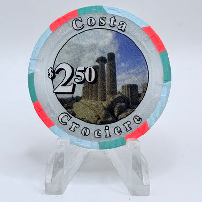 Costa Cruises (Crociere) Costa Cruises Wet Chips $2.50 Casino Chip