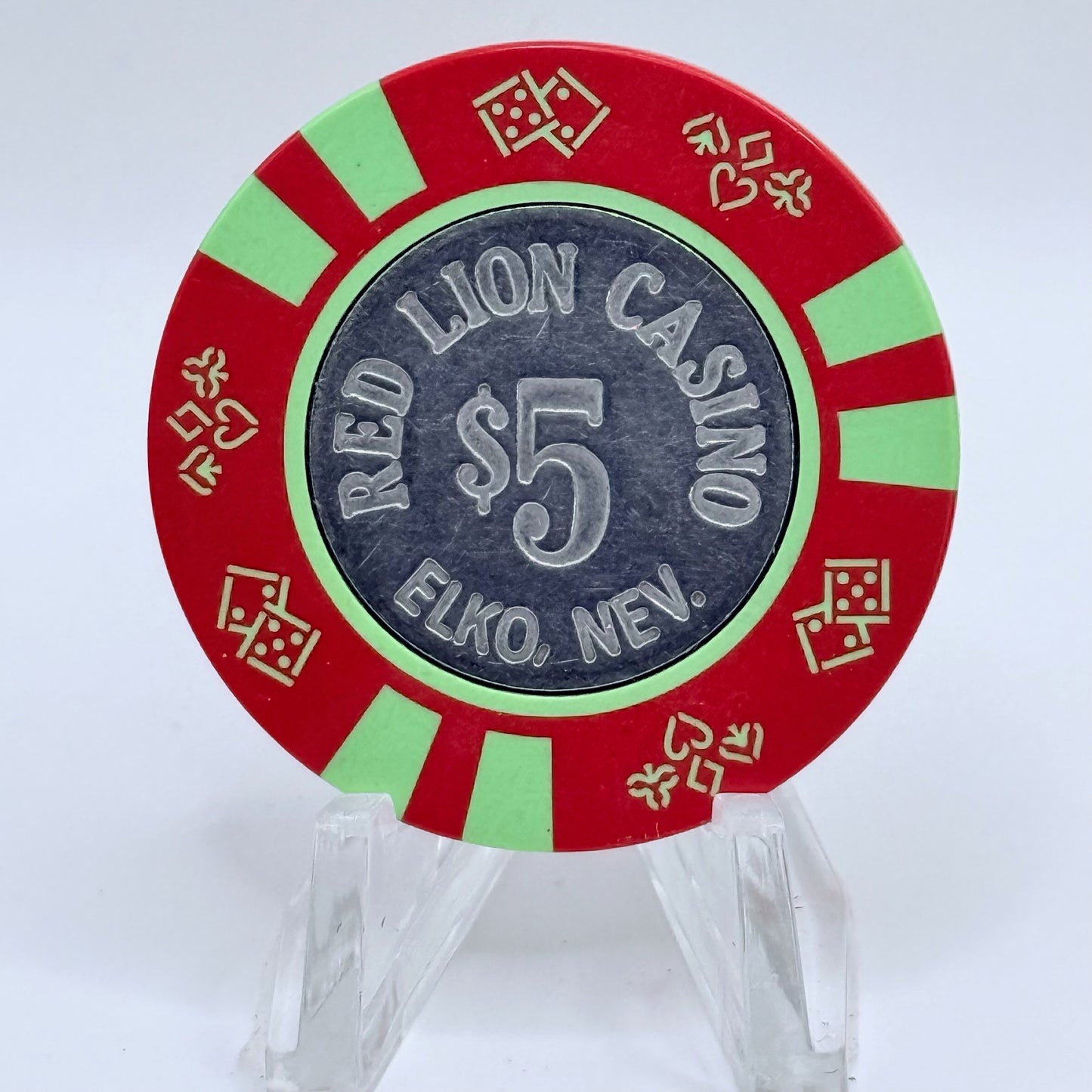 Red Lion (Inn &) Casino Elko Nevada 1982 $5 Casino Chip N1040
