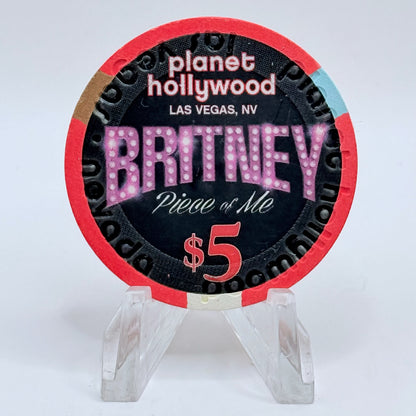Planet Hollywood Las Vegas Nevada 2013 'Britney Spears' LE $5 Casino Chip