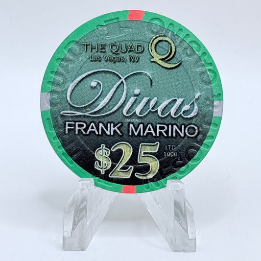 The Quad Las Vegas Nevada 2015 'Frank Marino's 25,000 Performance' LE $25 Casino Chip D1815