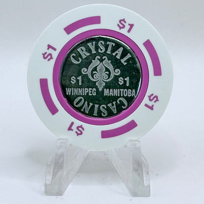 Crystal Casino Winnipeg Manitoba Series 2 $1 Casino Chip