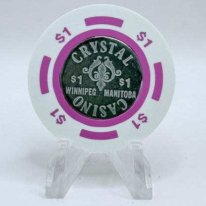 Crystal Casino Winnipeg Manitoba Series 2 $1 Casino Chip