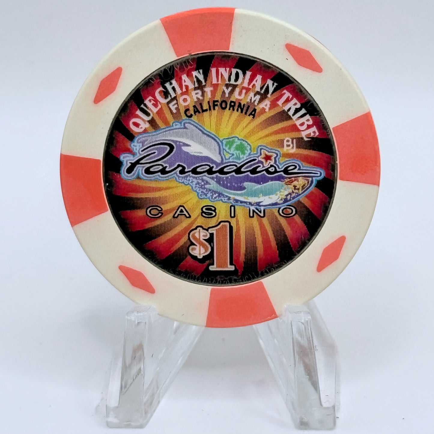 Paradise Casino Fort Yuma California $1 Casino Chip