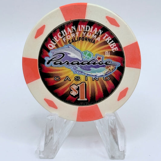 Paradise Casino Fort Yuma California $1 Casino Chip