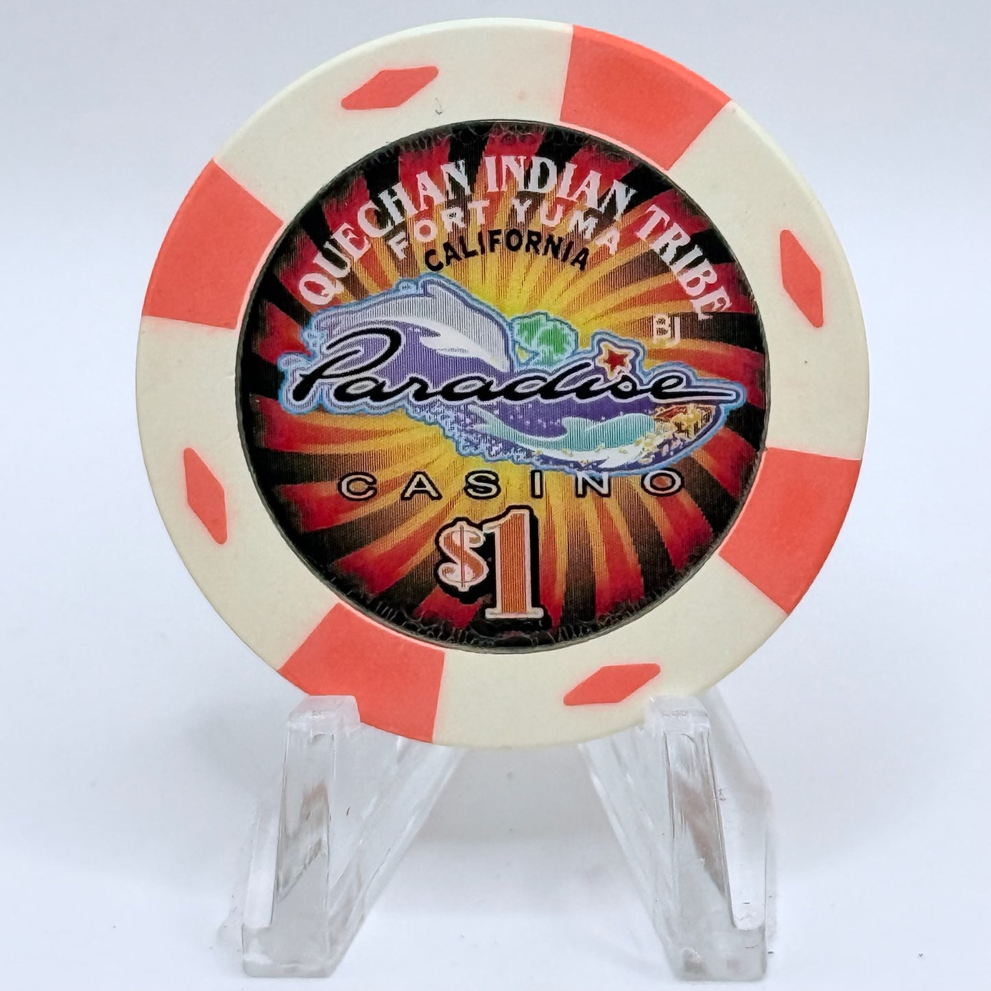 Paradise Casino Fort Yuma California $1 Casino Chip