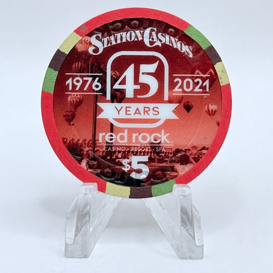 Red Rock Las Vegas Nevada 2021 LE $5 Casino Chip