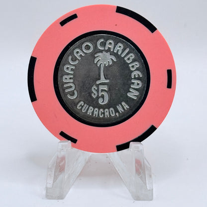 Curacao Caribbean Hotel & Casino Willemstad Curacao $5 Casino Chip