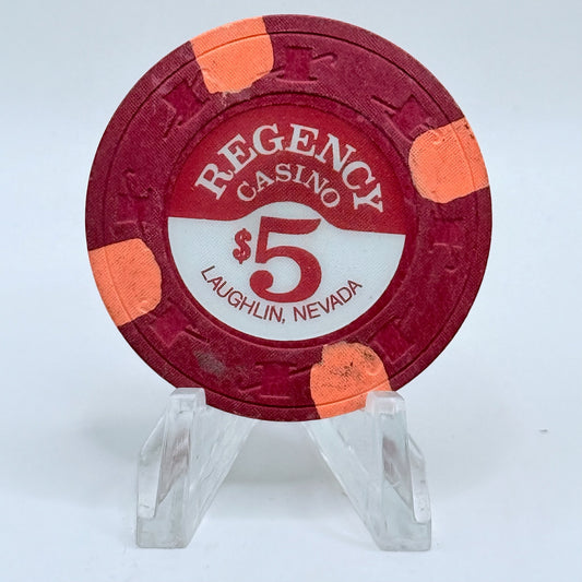 Regency Casino Laughlin Nevada 1979 $5 Casino Chip N3434