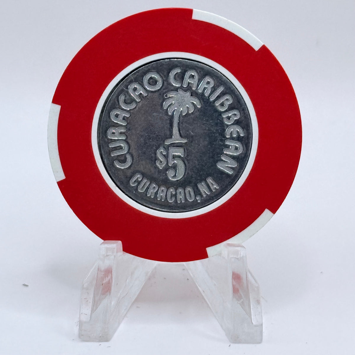 Curacao Caribbean Hotel & Casino Willemstad Curacao $5 Casino Chip