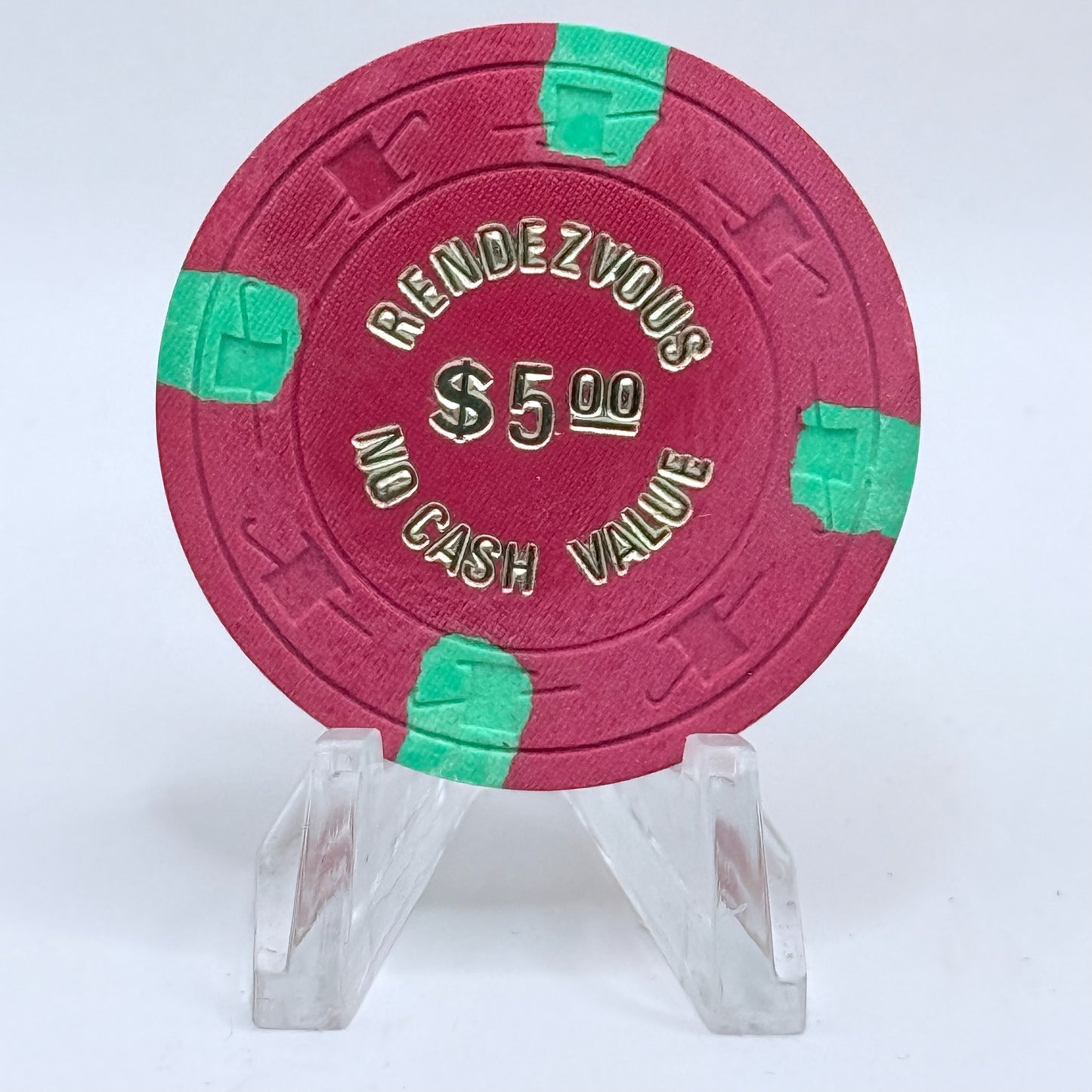 Rendezvous Las Vegas Nevada 1977 $5 NCV Casino Chip N2044