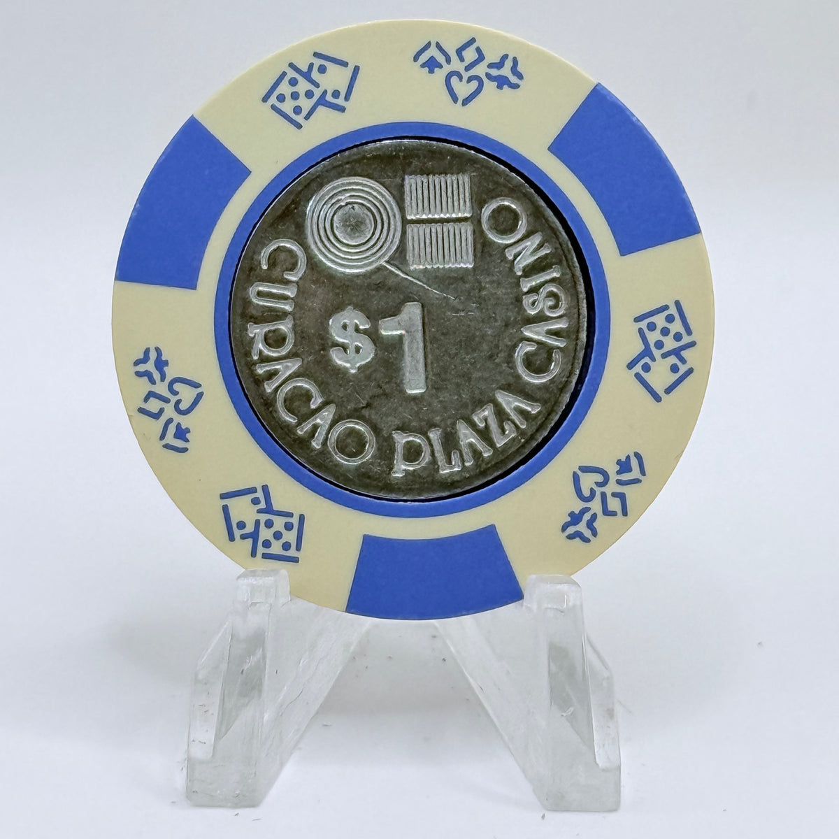 Curacao Plaza Casino Willemstad Curacao Series 2 $1 Casino Chip