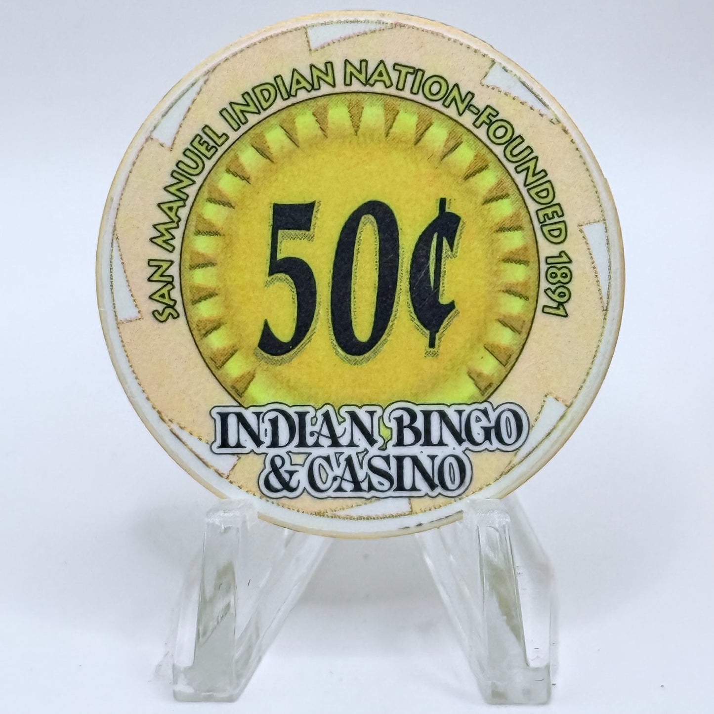 San Manuel Casino Highland California $0.50 Casino Chip