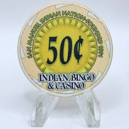 San Manuel Casino Highland California $0.50 Casino Chip
