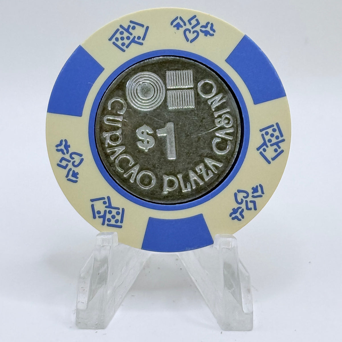 Curacao Plaza Casino Willemstad Curacao Series 2 $1 Casino Chip