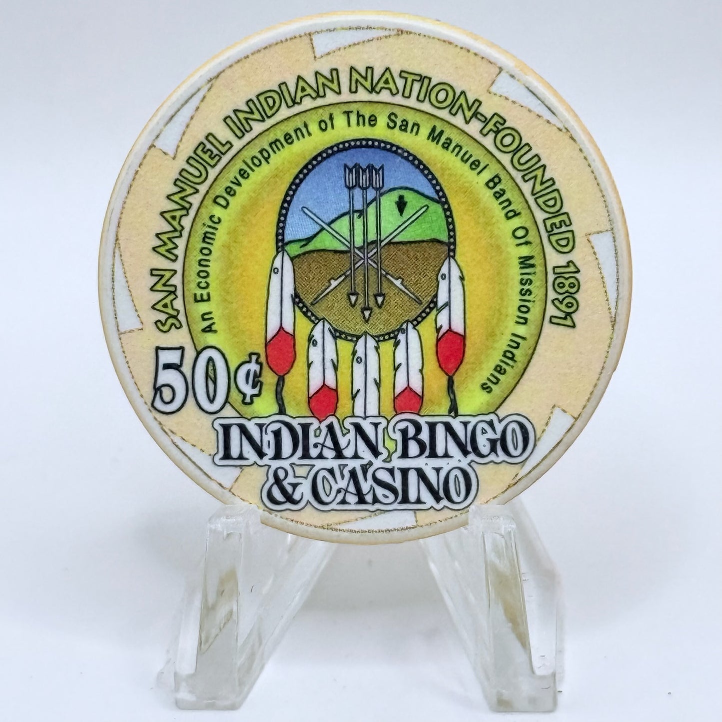 San Manuel Casino Highland California $0.50 Casino Chip