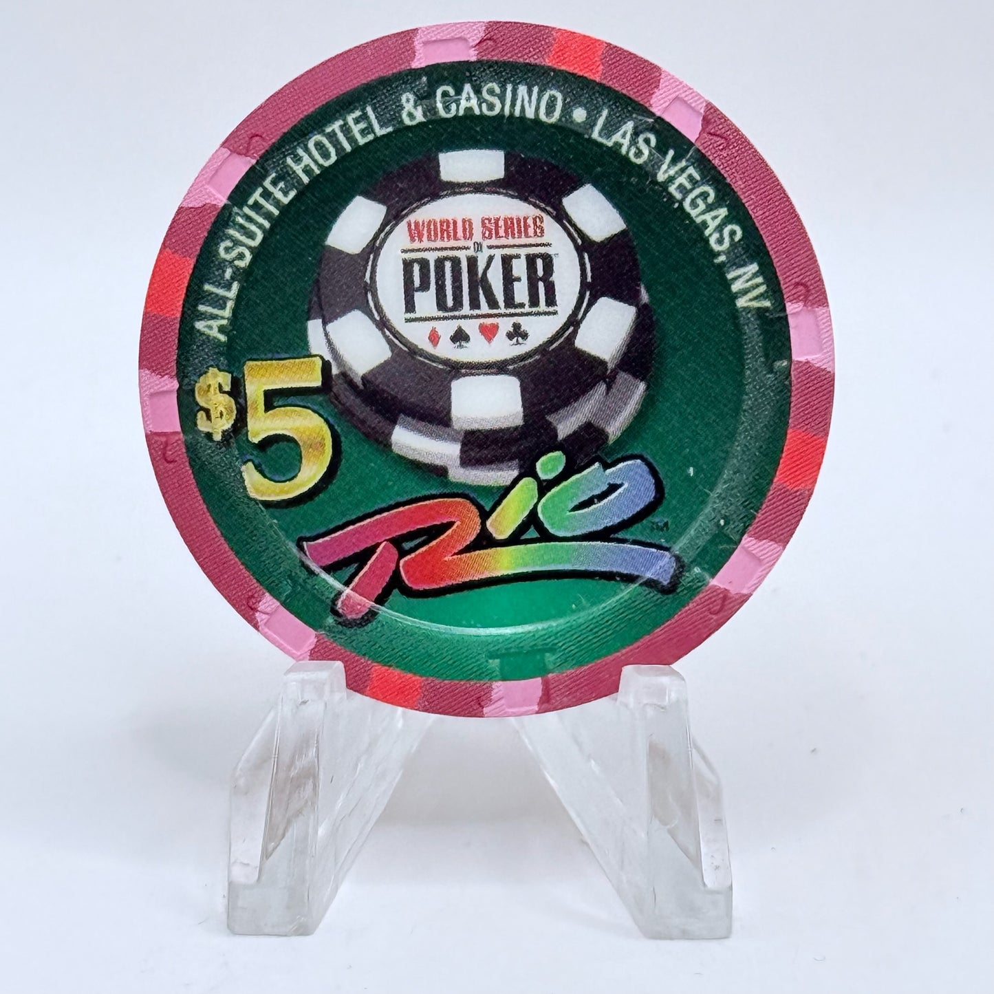 Rio Las Vegas Nevada 2007 'World Series of Poker - Poker Royalty' LE $5 Casino Chip E6374