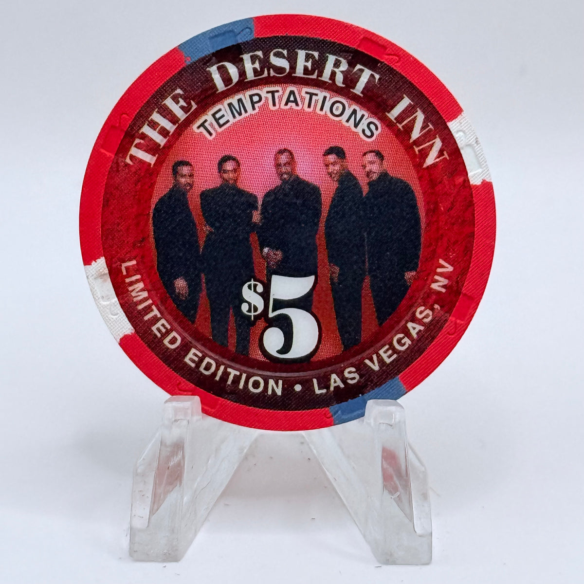 Desert Inn Las Vegas Nevada 1999 'Temptations' LE $5 Casino Chip V3961