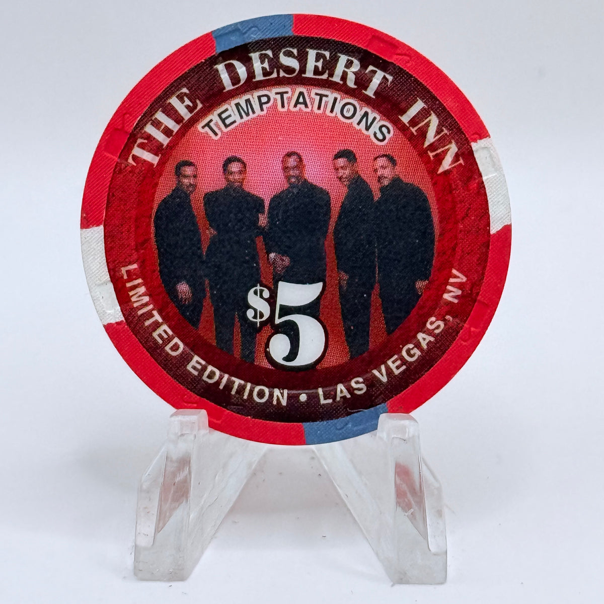 Desert Inn Las Vegas Nevada 1999 'Temptations' LE $5 Casino Chip V3961