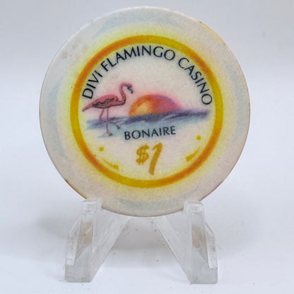 Divi Flamingo Beach Casino Kralendijk Bonaire $1 Casino Chip