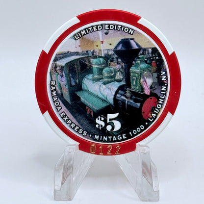 Ramada Express Laughlin Nevada 2004 'Thanksgiving' LE $5 Casino Chip E4206