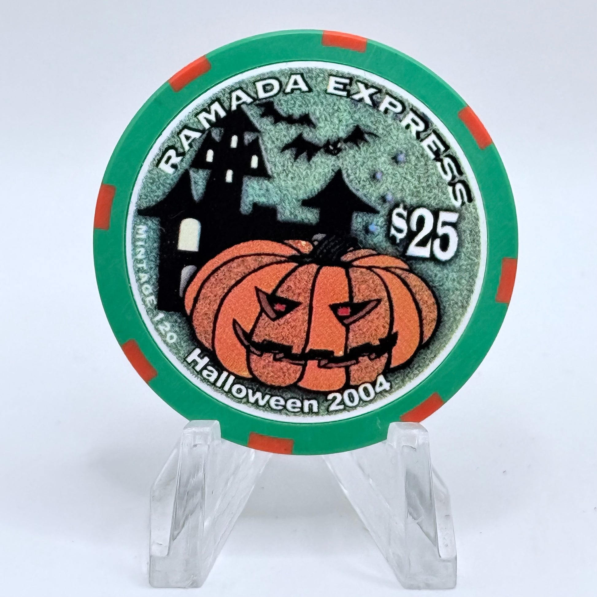 Ramada Express Laughlin Nevada 2004 'Halloween' LE $25 Casino Chip E4250