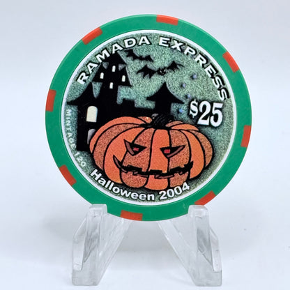 Ramada Express Laughlin Nevada 2004 'Halloween' LE $25 Casino Chip E4250