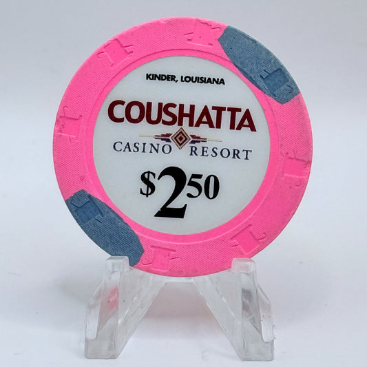 Coushatta Kinder Louisiana $2.50 Casino Chip