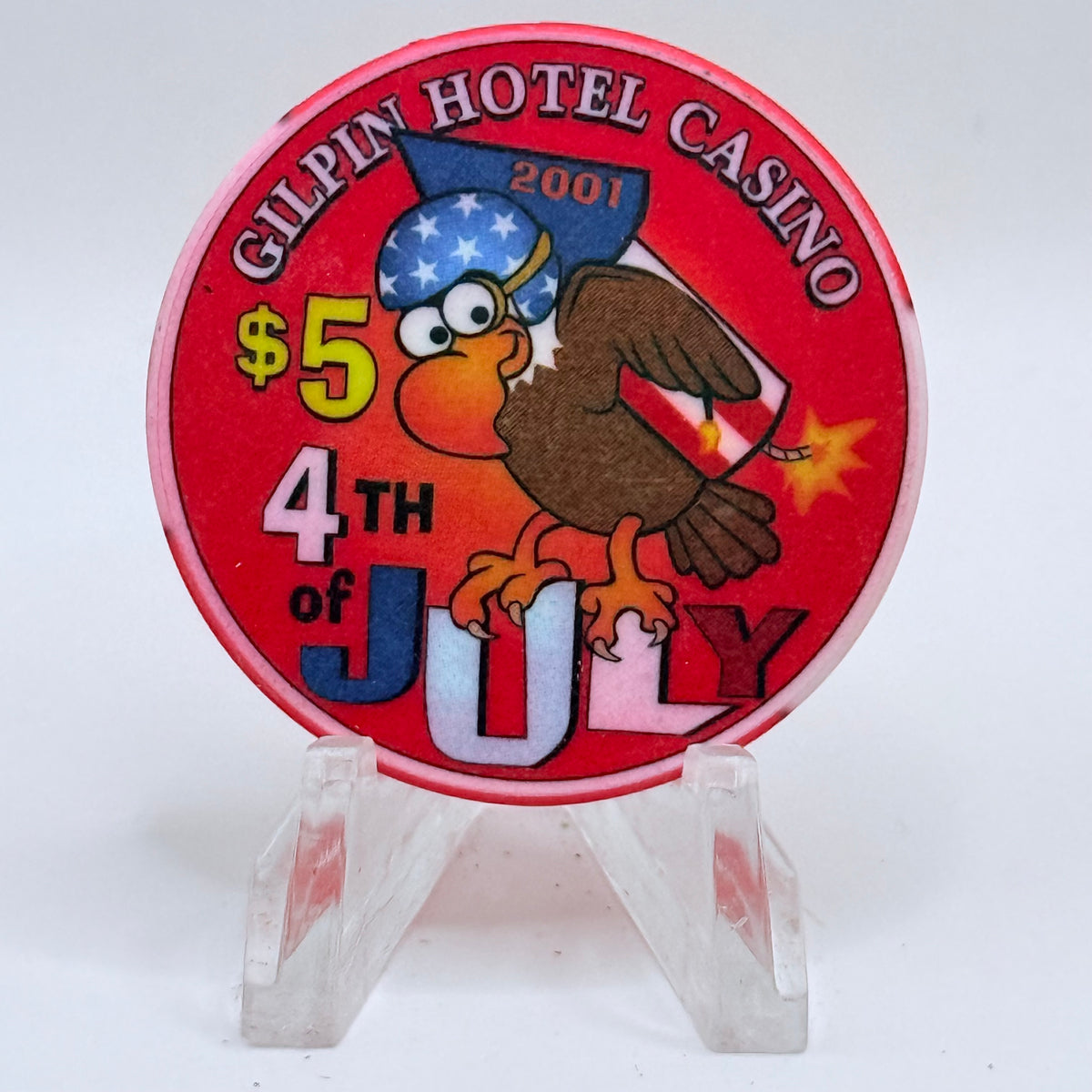 The Gilpin Black Hawk Colorado 2001 LE $5 Casino Chip