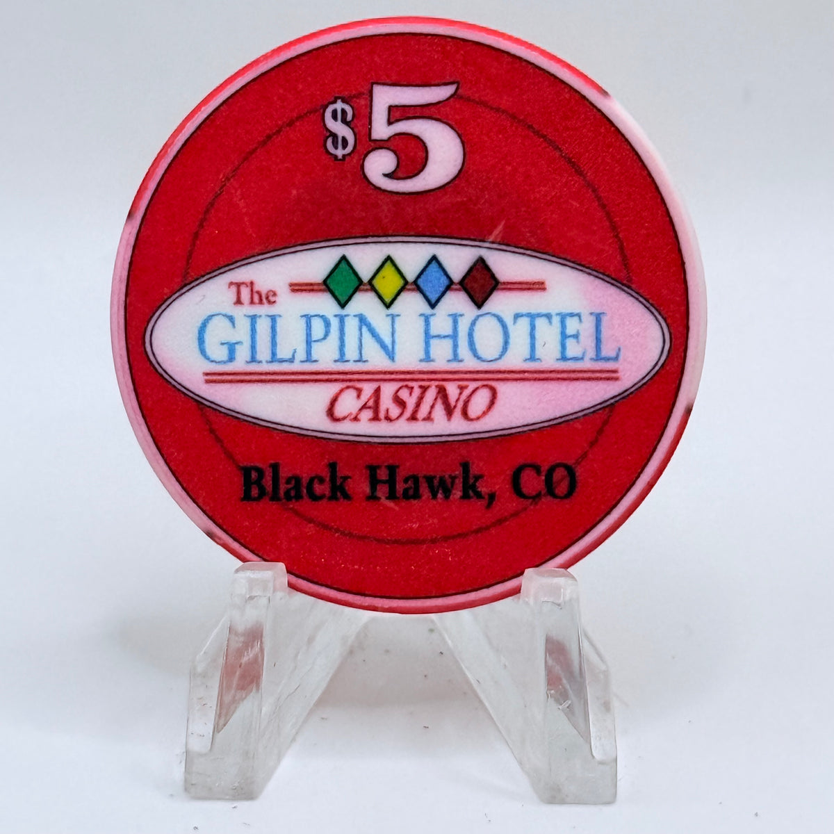 The Gilpin Black Hawk Colorado 2001 LE $5 Casino Chip