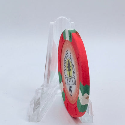 Cypress Bayou Charenton Louisiana $5 Casino Chip