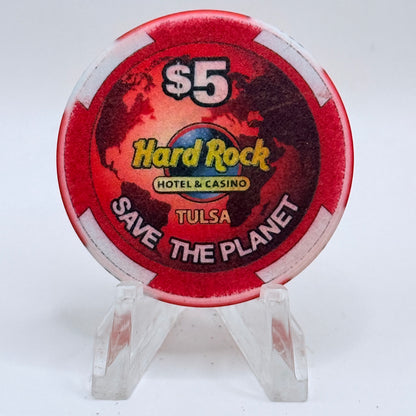 Hard Rock - Tulsa Catoosa Oklahoma 2009 'Save the Planet' Series 1 $5 Casino Chip