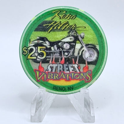 Hilton Resort Reno Nevada 1998 'Street Vibrations' LE $25 Casino Chip V2783