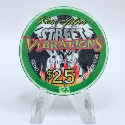 Hilton Resort Reno Nevada 1998 'Street Vibrations' LE $25 Casino Chip V2783