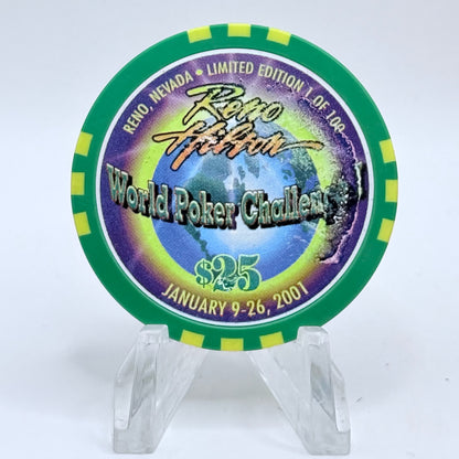 Hilton Resort Reno Nevada 2001 'World Poker Challenge' LE $25 Casino Chip V9031