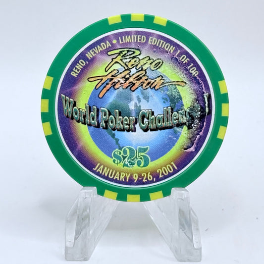 Hilton Resort Reno Nevada 2001 'World Poker Challenge' LE $25 Casino Chip V9031