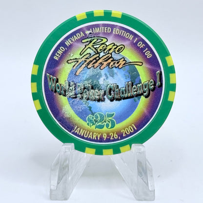 Hilton Resort Reno Nevada 2001 'World Poker Challenge' LE $25 Casino Chip V9031