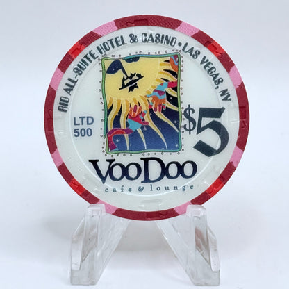 Rio Las Vegas Nevada 2003 'Voo Doo Cafe & Lounge' LE $5 Casino Chip E2301