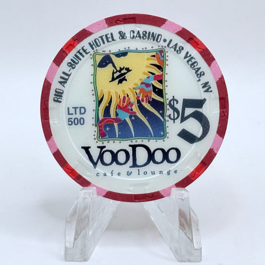 Rio Las Vegas Nevada 2003 'Voo Doo Cafe & Lounge' LE $5 Casino Chip E2301