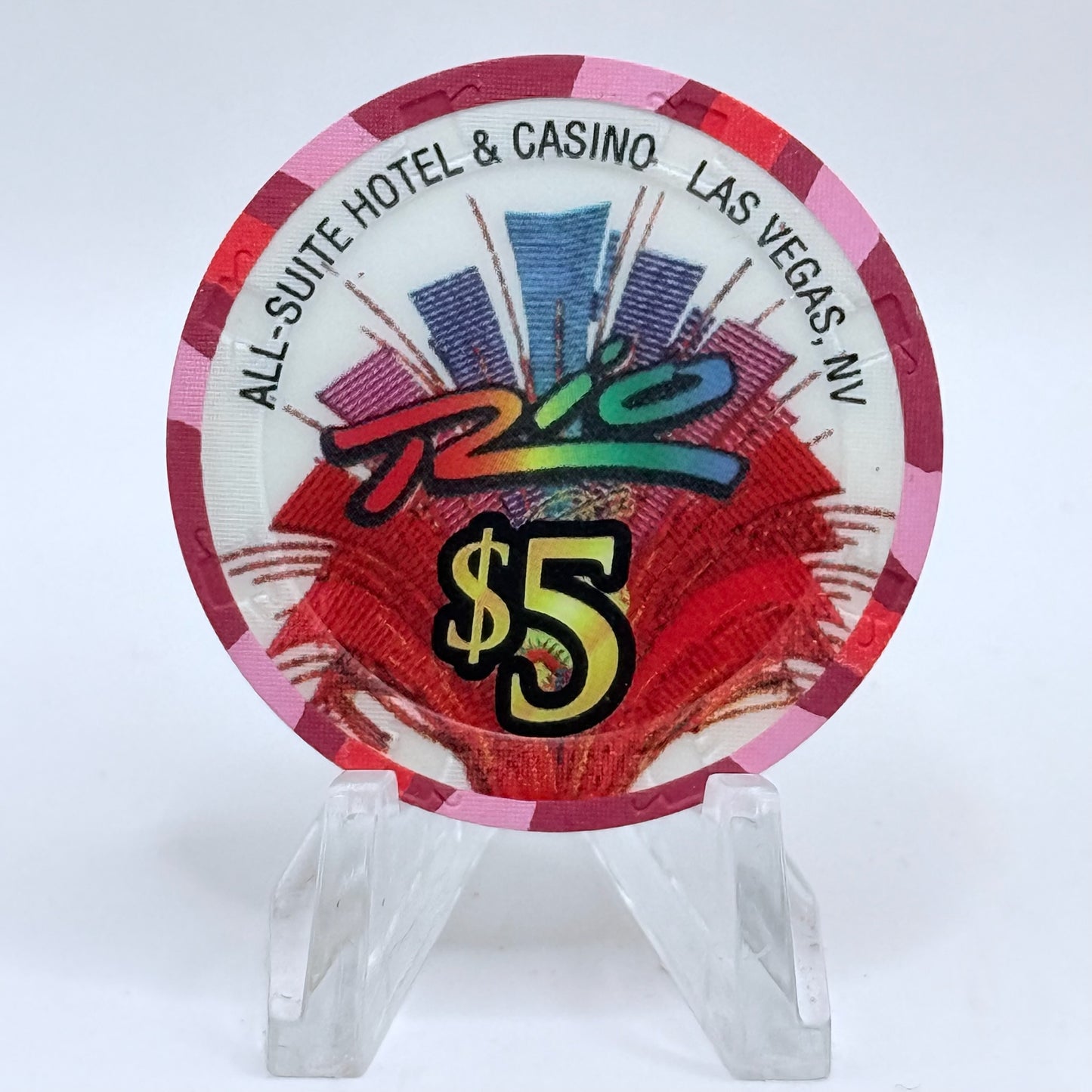 Rio Las Vegas Nevada 2003 'Voo Doo Cafe & Lounge' LE $5 Casino Chip E2301