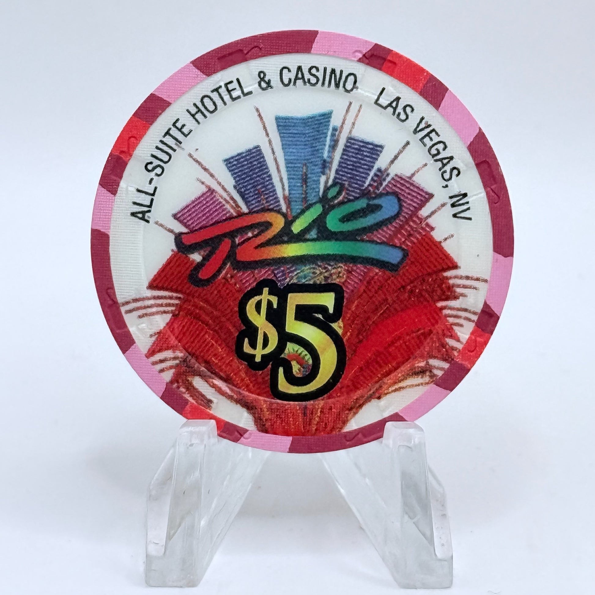 Rio Las Vegas Nevada 2003 'Voo Doo Cafe & Lounge' LE $5 Casino Chip E2301