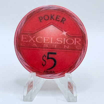 Excelsior (Holiday Inn) Palm Beach Aruba Series 3 $5 Casino Chip