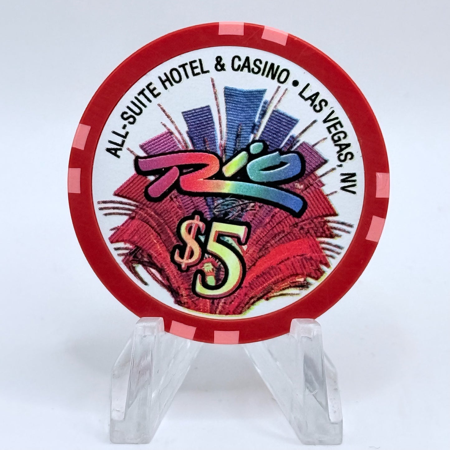 Rio Las Vegas Nevada 2003 'Land Of The Free' LE $5 Casino Chip E2269