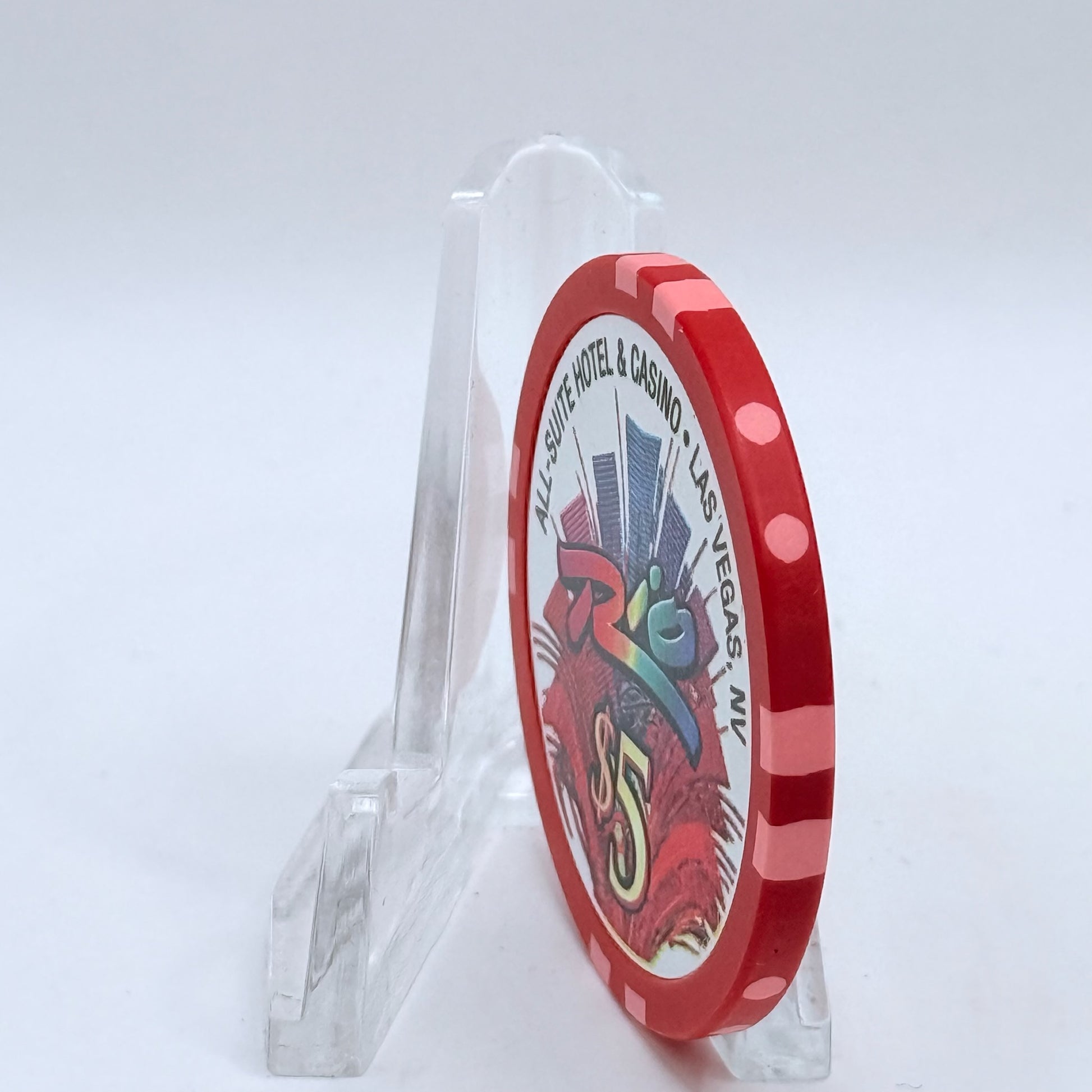 Rio Las Vegas Nevada 2003 'Land Of The Free' LE $5 Casino Chip E2269