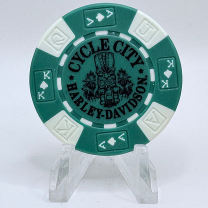 Harley-Davidson - Cycle City Honolulu Oahu Series 1 Advertising Chips